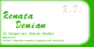 renata demian business card